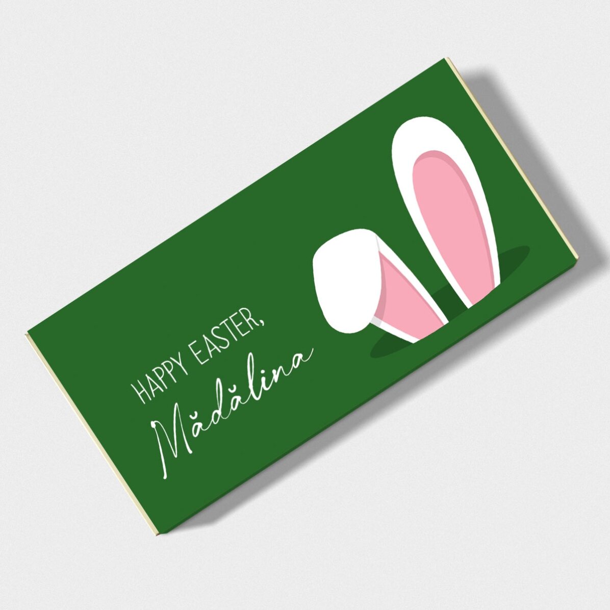 Personalisierte Schokolade mit Text – Bunny