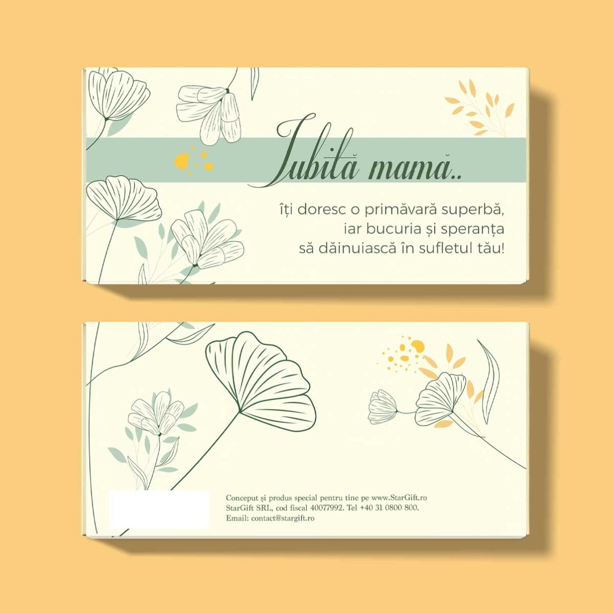 Personalisierte Schokolade mit Schriftzug – Geliebte Mama