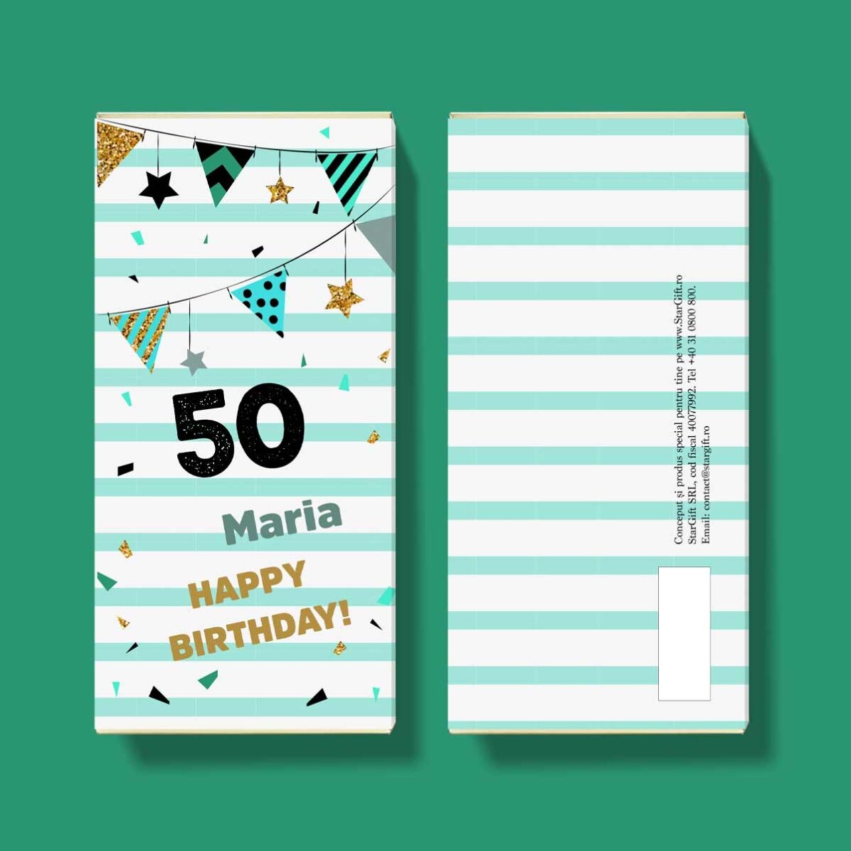 Personalisierte Schokolade mit Text zum Geburtstag – Geburtstagsgeschenk