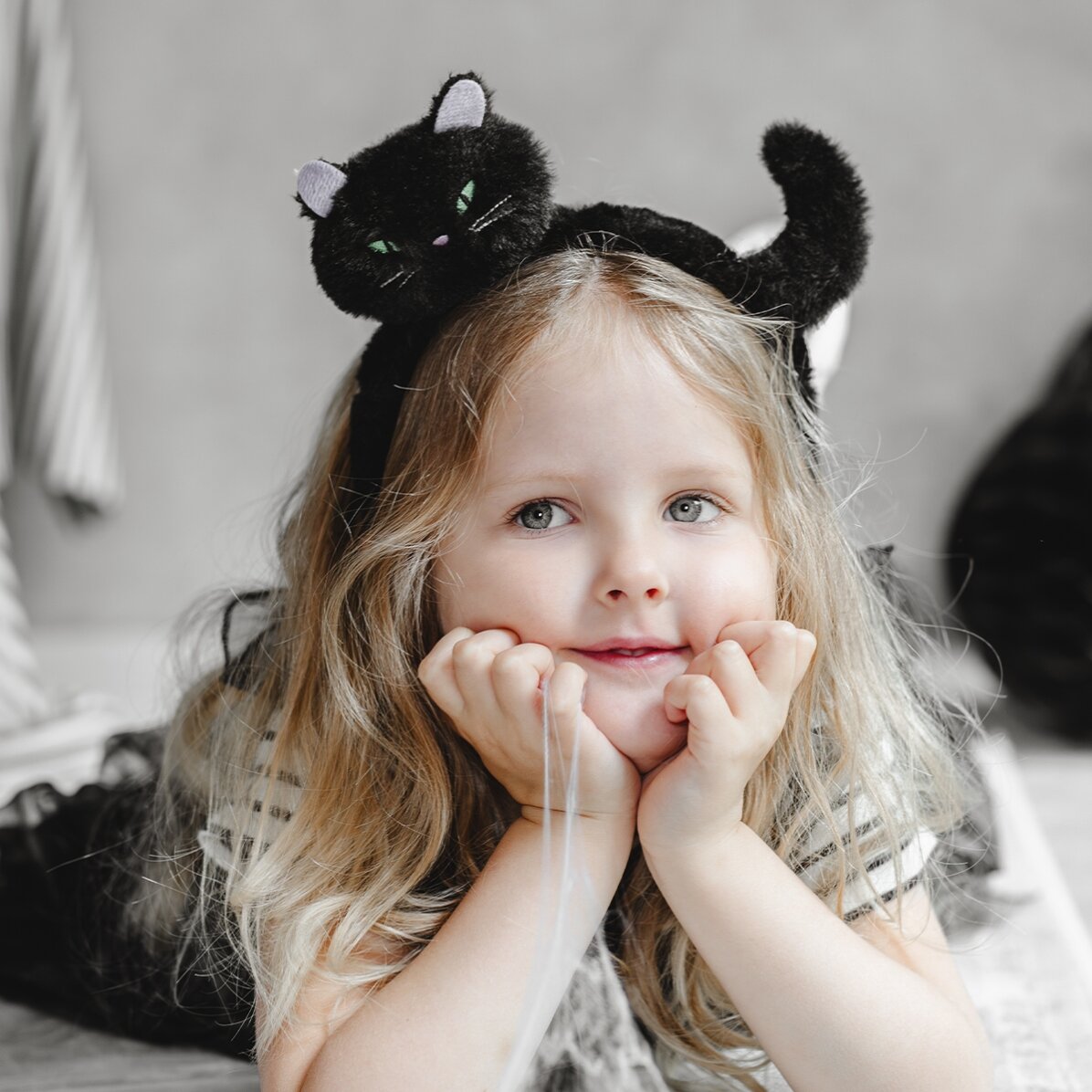 Halloween-Stirnband – Die schwarze Katze