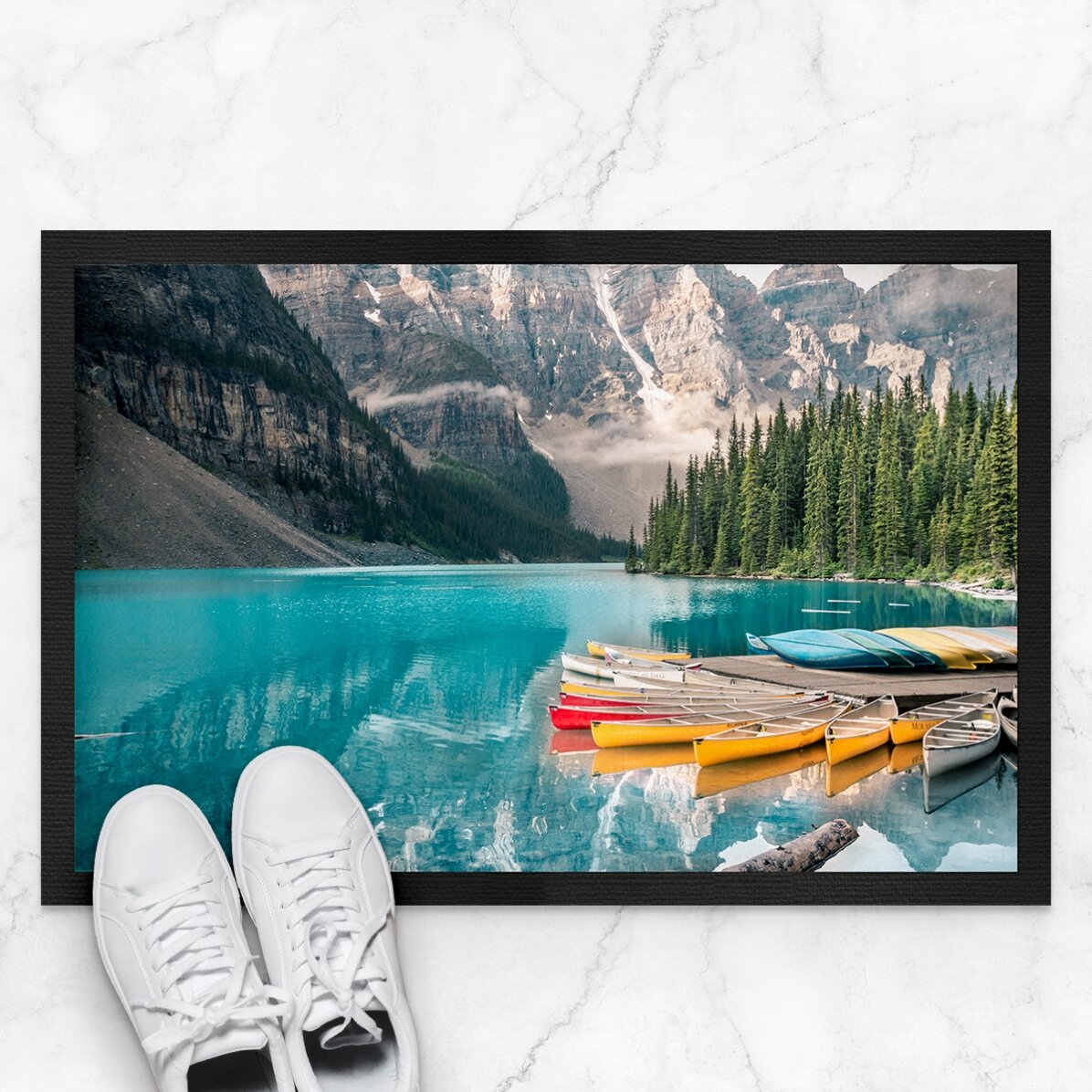 Individuell gestaltete Fußmatte mit einem Foto