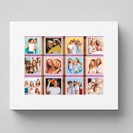 Geschenkbox mit 12 personalisierten Mini-Pralinen mit Fotos