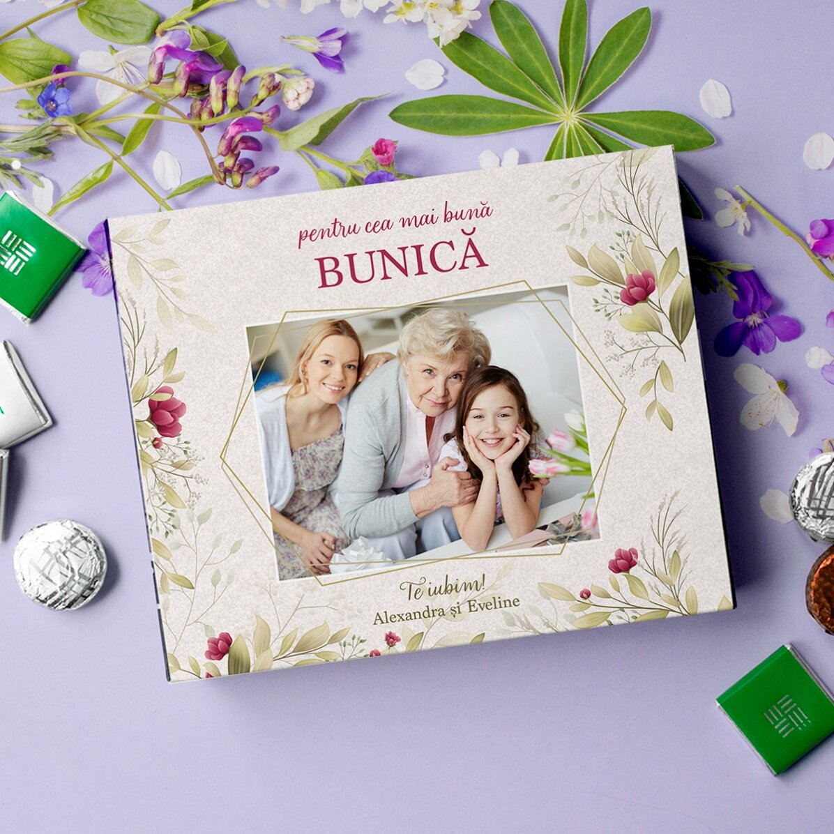 Personalisierte Pralinenschachtel mit Foto und Botschaft – Die beste