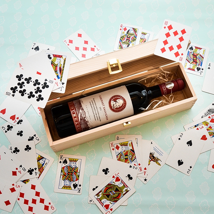 Personalisierte Weinkiste – „Happy Birthday“-Flasche