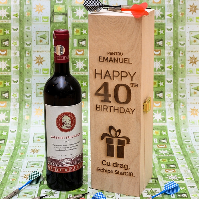 Personalisierte Weinkiste – Geburtstagsgeschenk