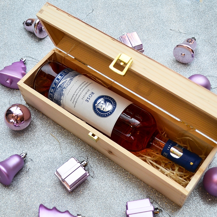 Personalisierte Weinkiste – Star Christmas Tree