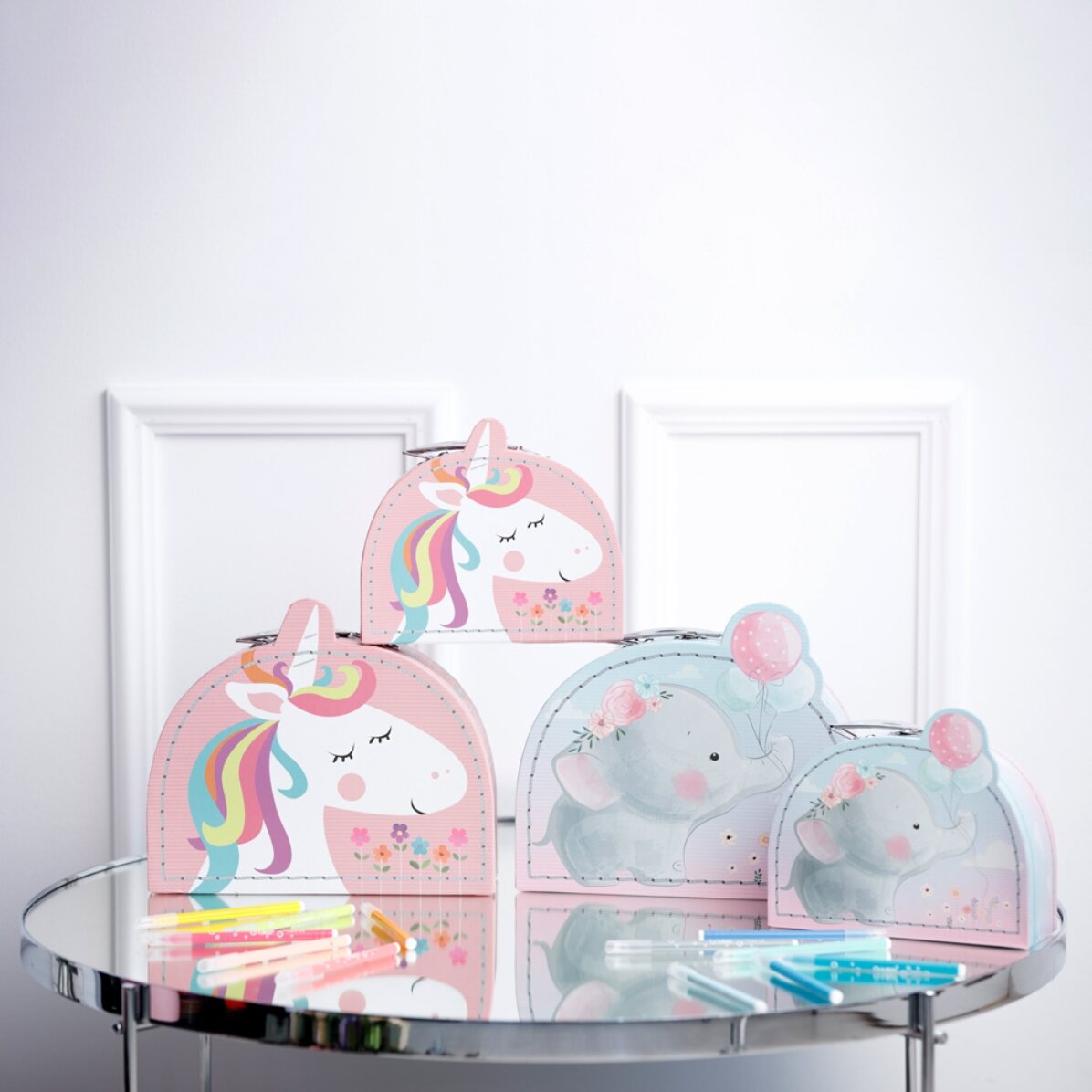 Geschenkbox für Kinder – Elefanten-Motiv