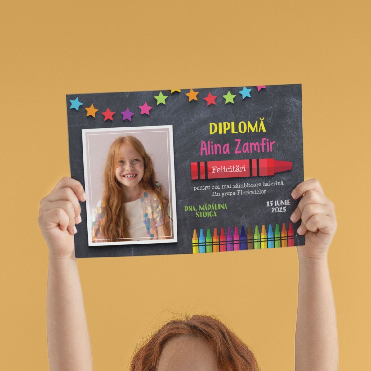 Personalisiertes Diplom mit Text und Foto für die Kleinen