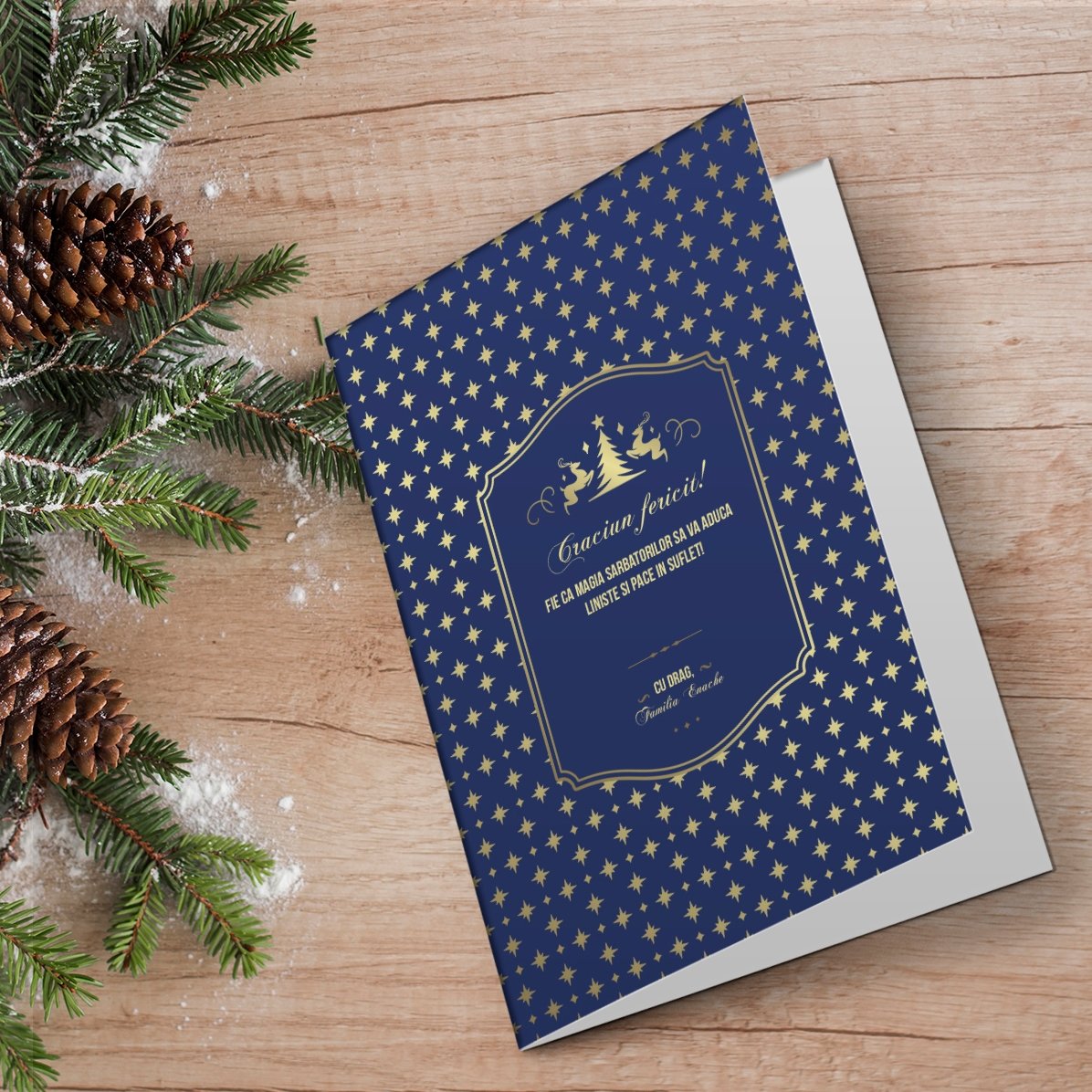 Personalisierte Grußkarte mit Text – Modell „Sparkle“