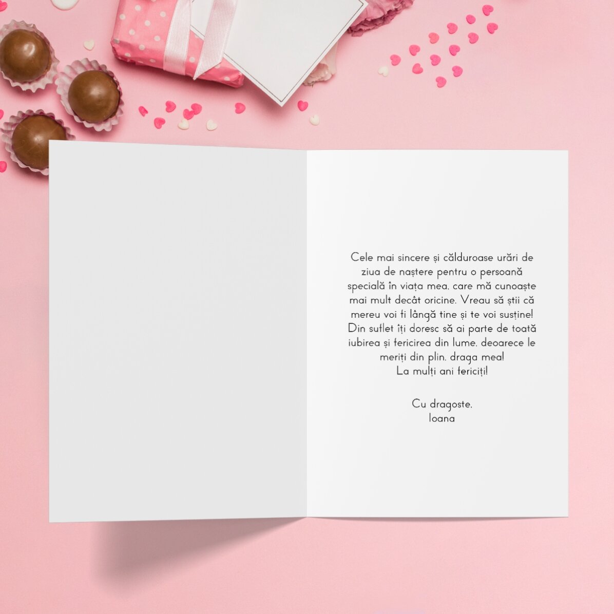 Personalisierte Grußkarte mit Foto und Text