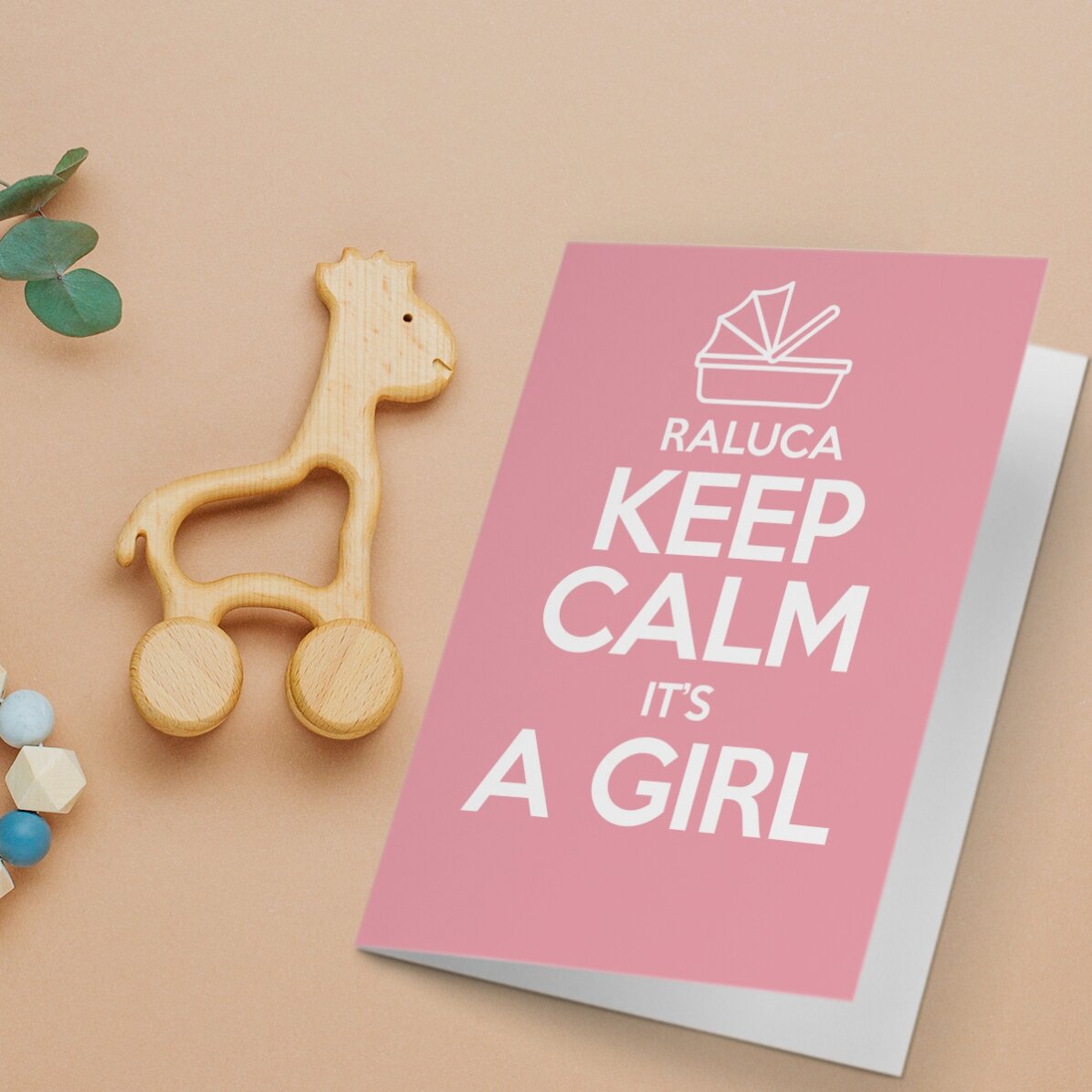 Personalisierte Grußkarte – KEEP CALM IT