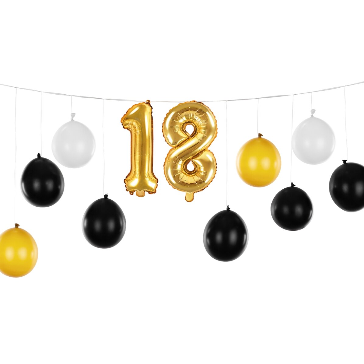 Ballongirlande – Volljährigkeit