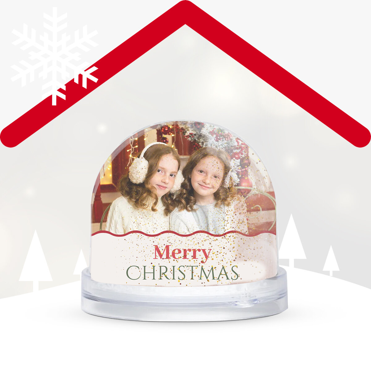 Personalisierte Weihnachtskugeln für den Schreibtisch