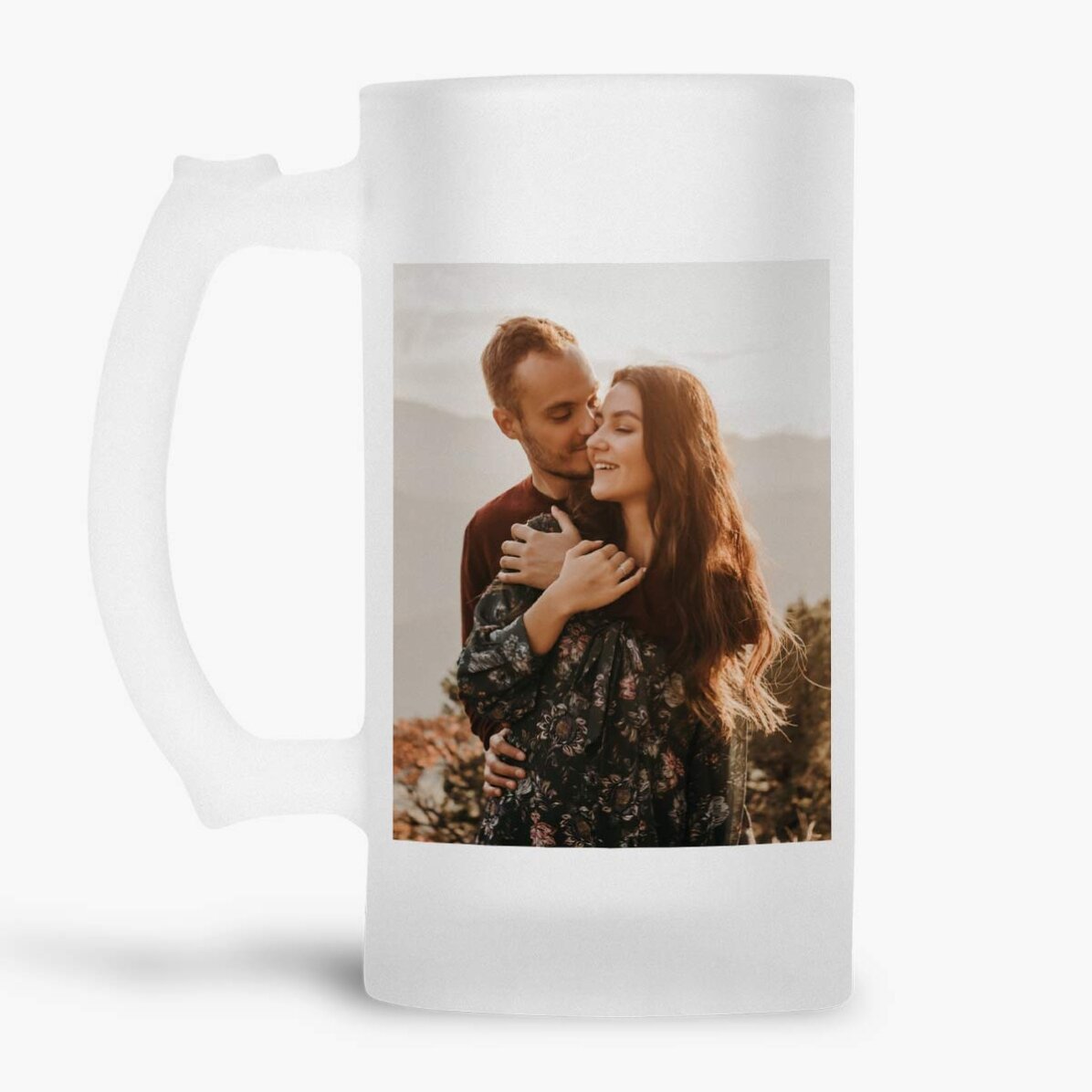 Personalisierter Bierkrug mit 2 Fotos
