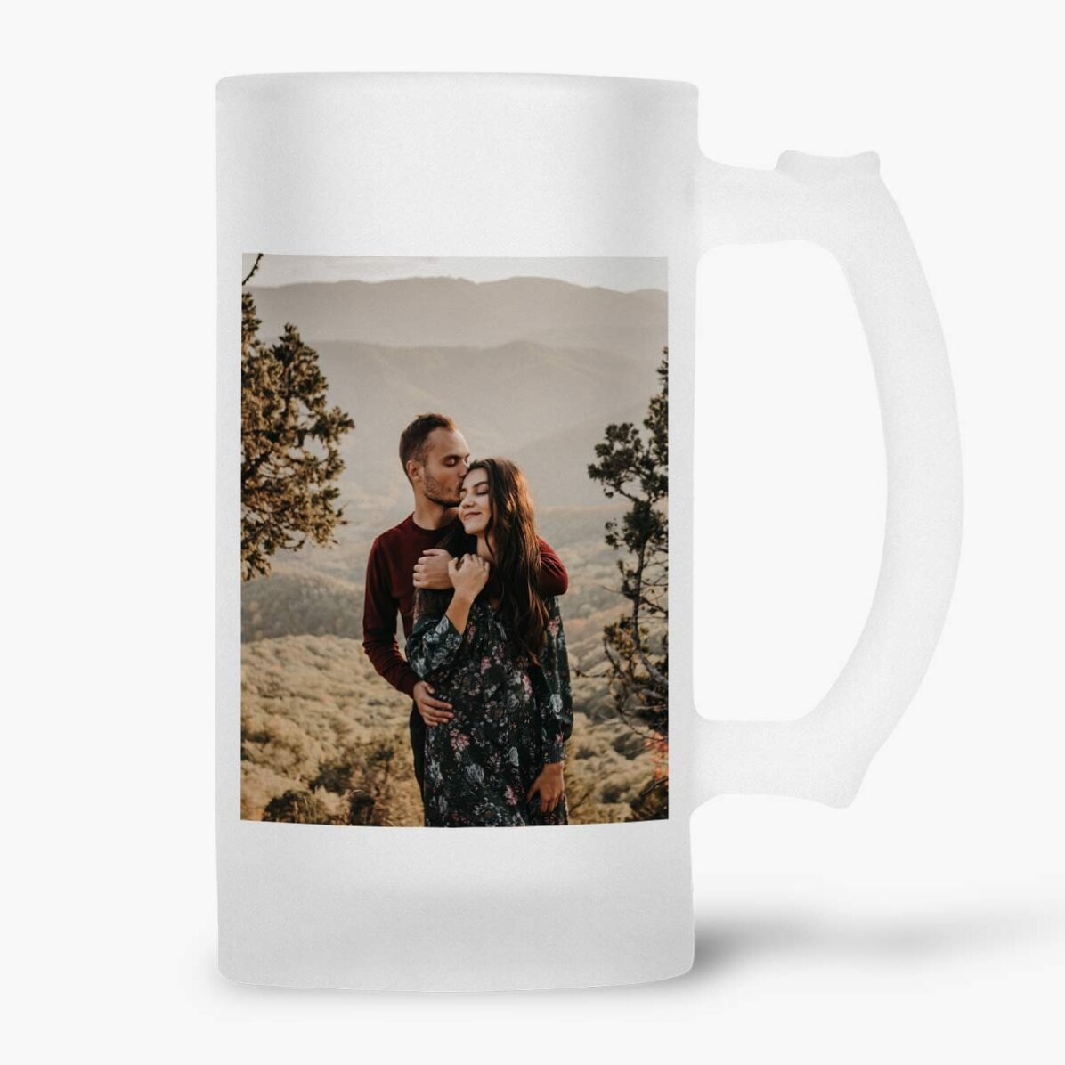 Personalisierter Bierkrug mit 2 Fotos