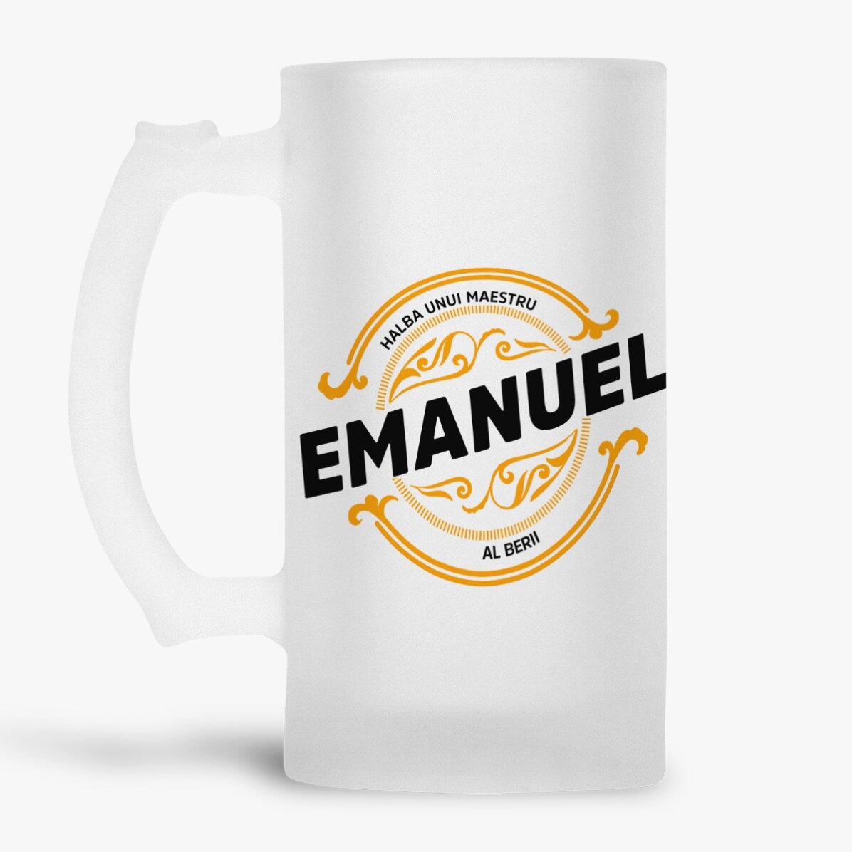 Ein Bierkrug, individuell mit deinem Namen versehen