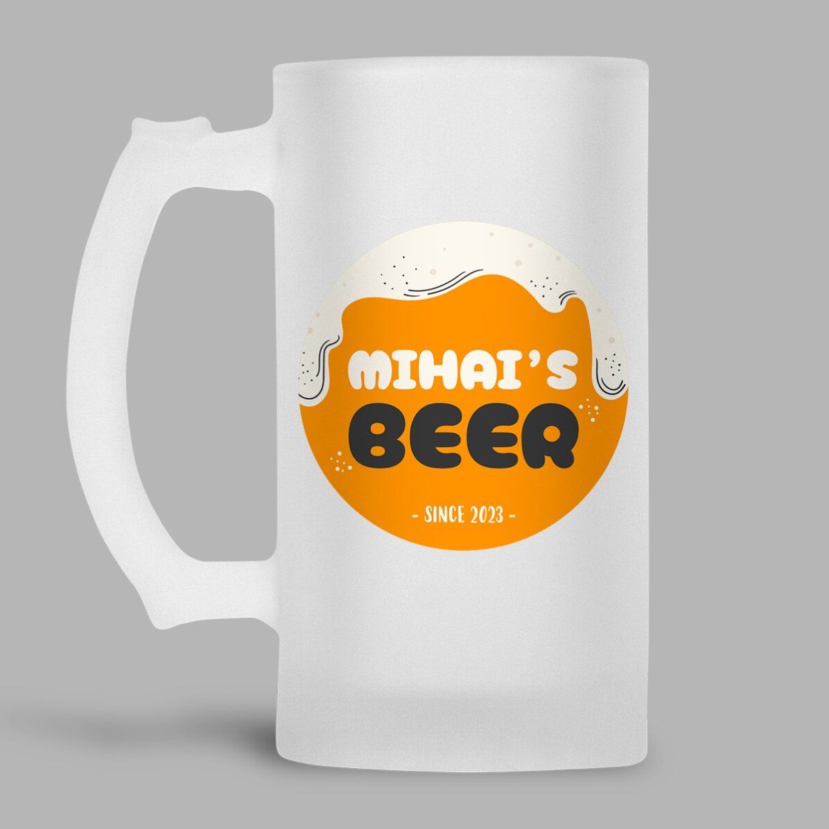 Personalisierter Bierkrug mit Aufdruck – BEER