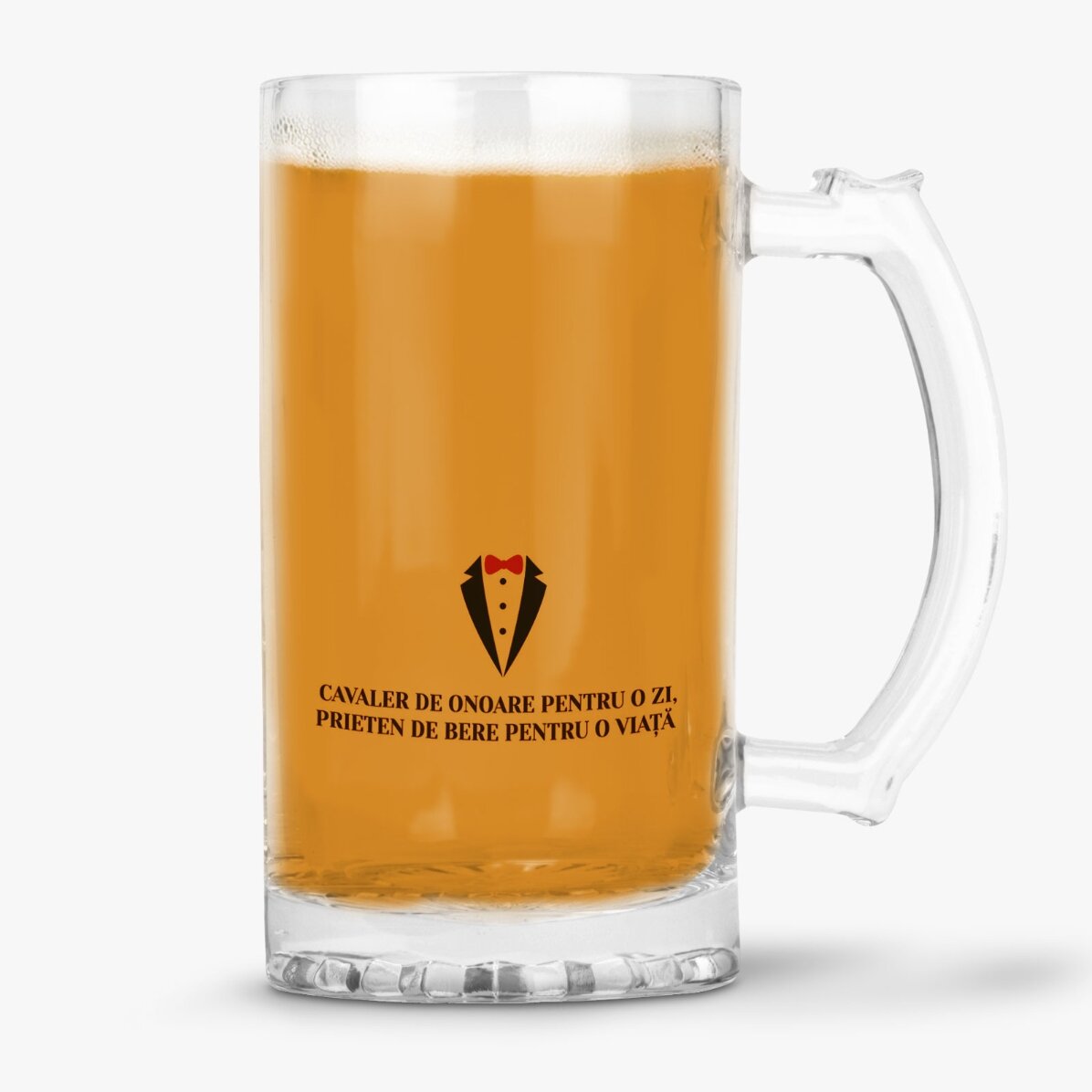 Personalisierter Bierkrug mit Text – Ritter