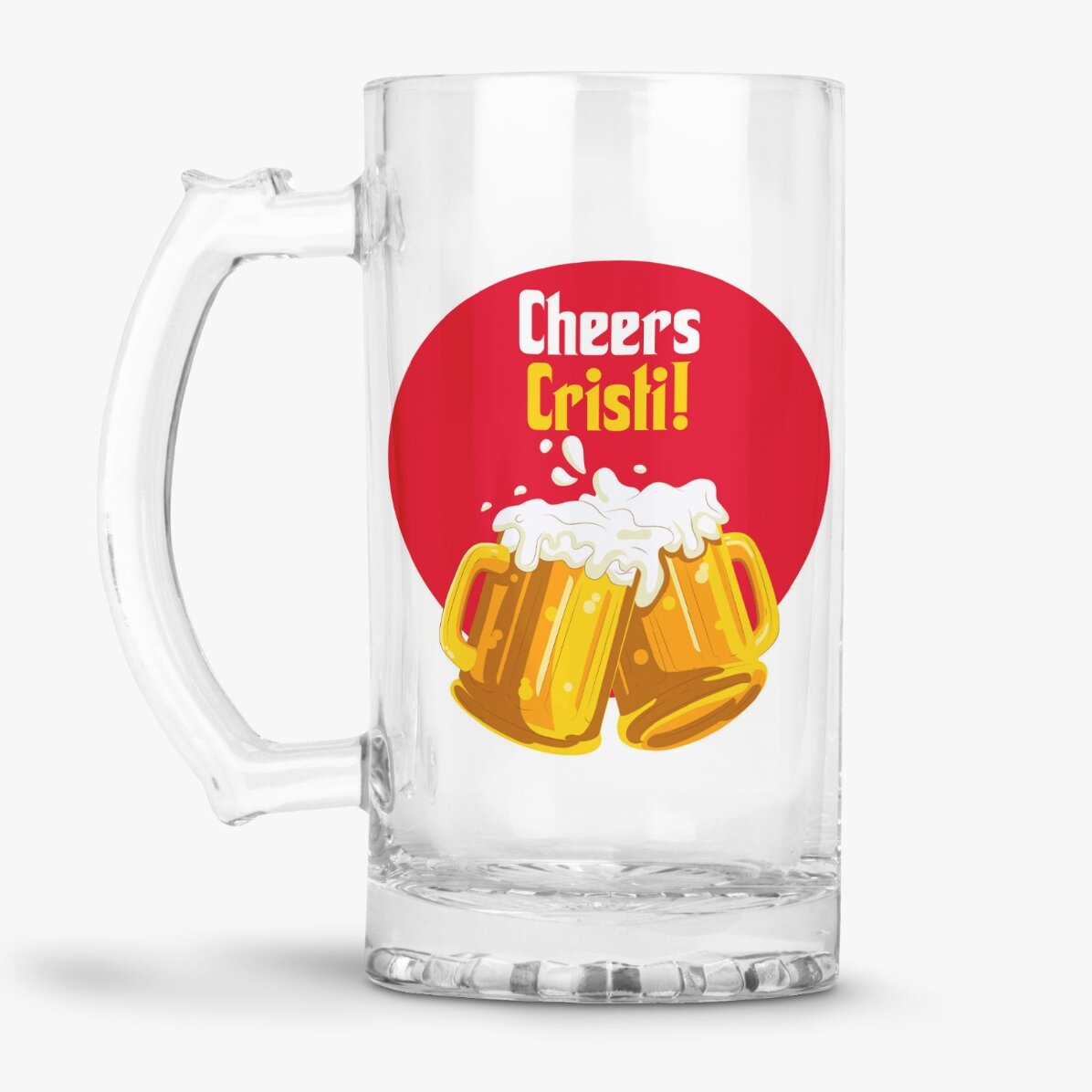 Personalisierter Bierkrug mit Aufdruck – Prost!