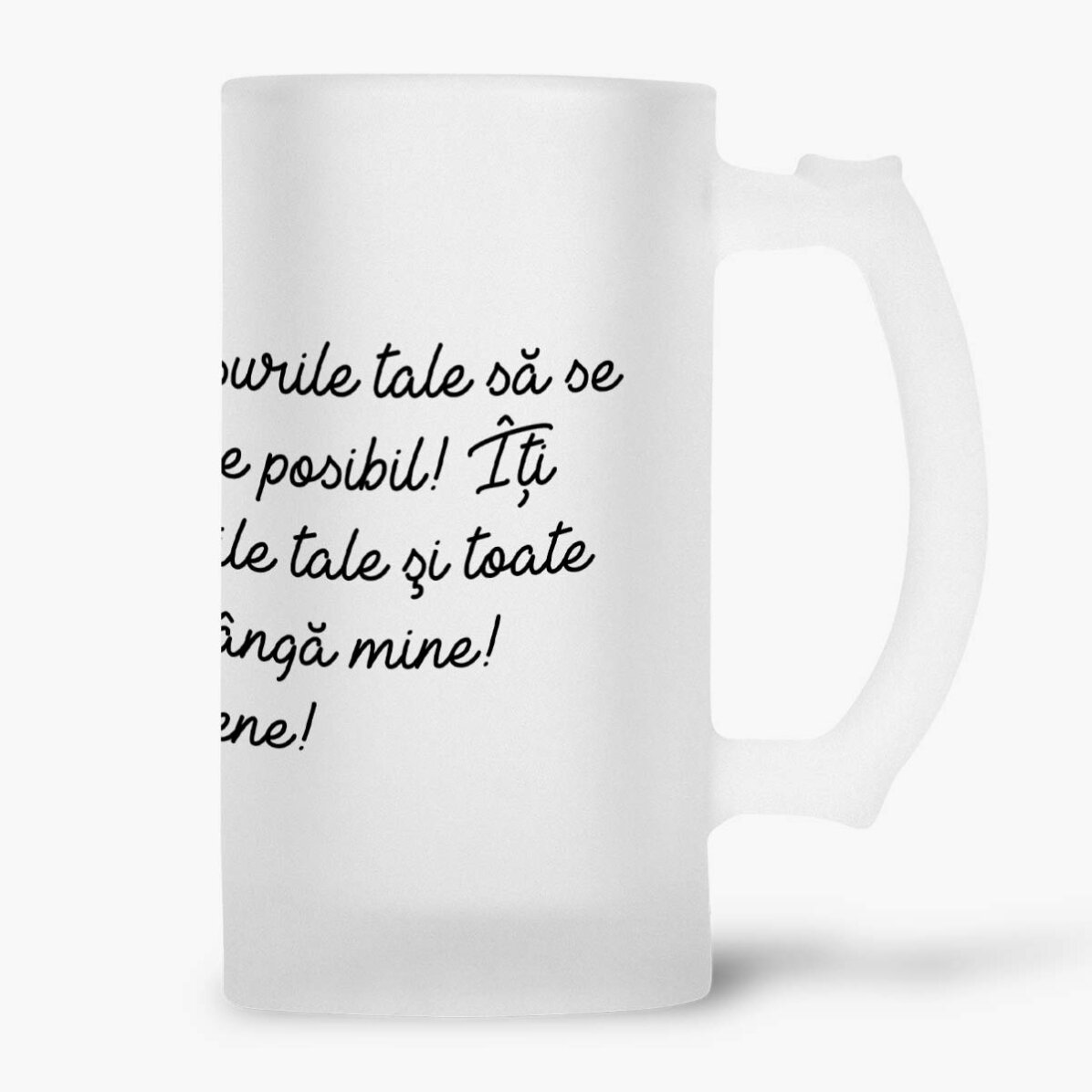 Personalisierter Bierkrug mit Aufschrift – Herzlichen Glückwunsch zum Geburtstag!