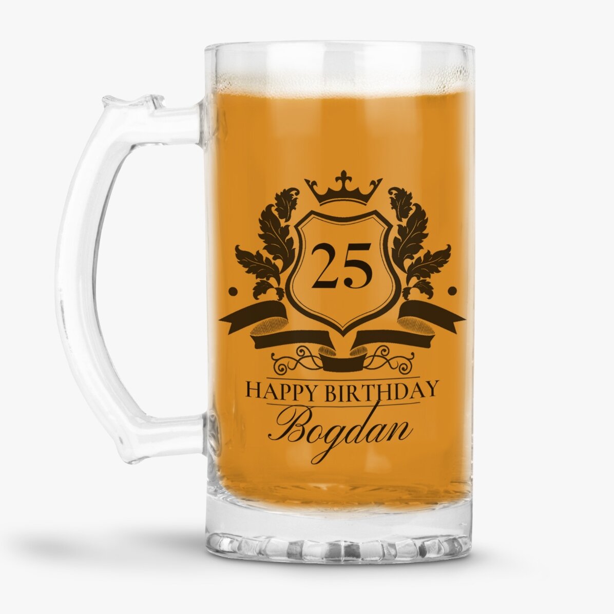 Personalisierter Bierkrug mit Text – Royalty