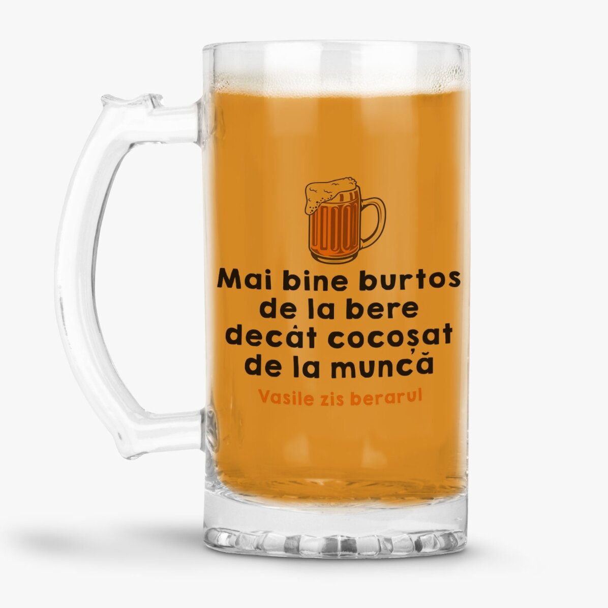 Personalisierter Bierkrug mit Text
