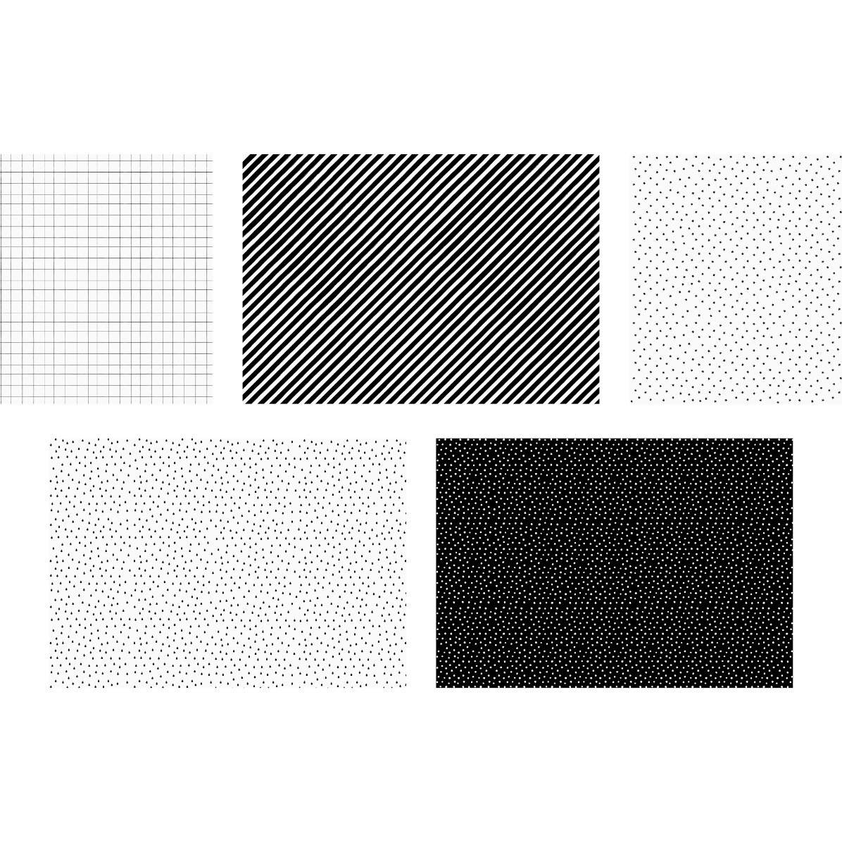 Geschenkpapier-Mix – schwarz und weiß