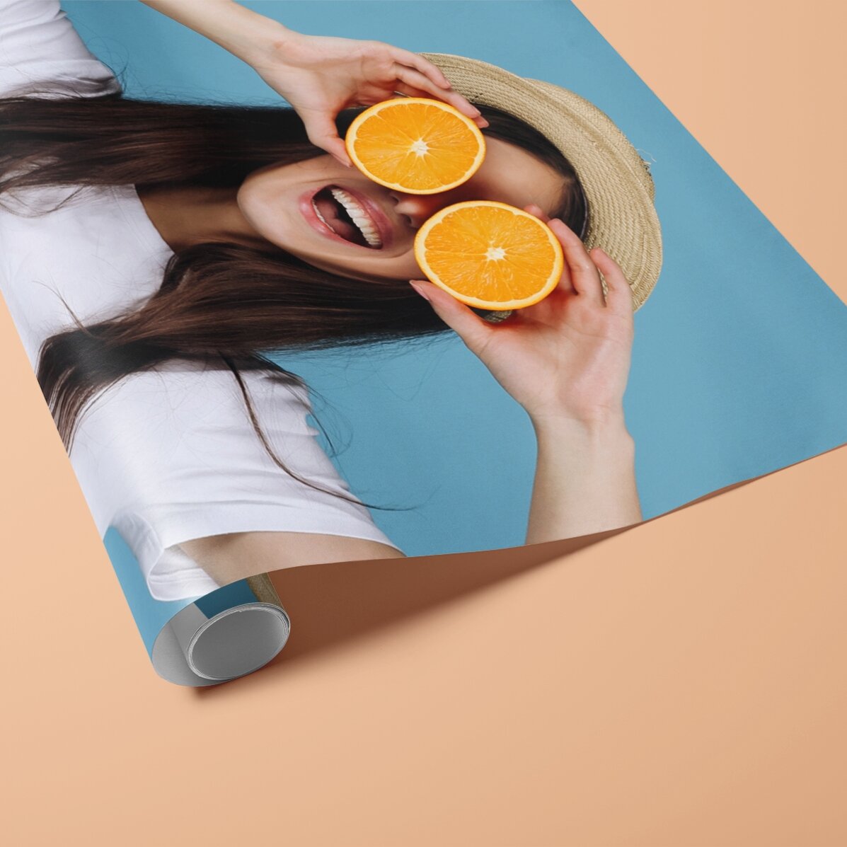 Individuell gestaltetes Geschenkpapier mit einem Foto