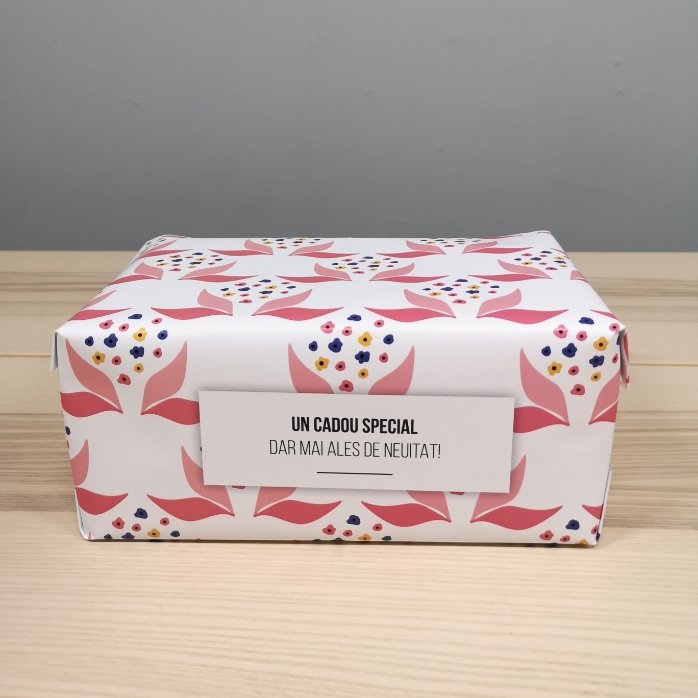 Individuell gestaltetes Geschenkpapier mit Text – Popcorn