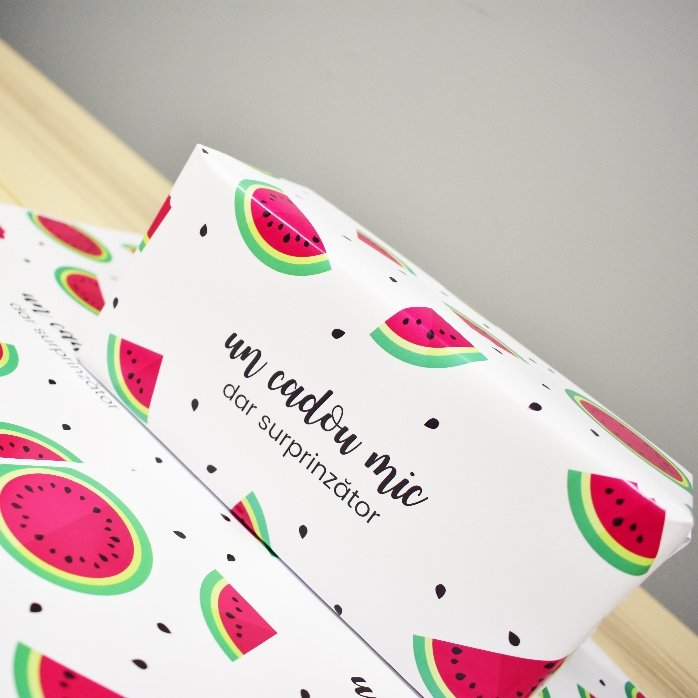 Individuell gestaltetes Geschenkpapier – Melonen