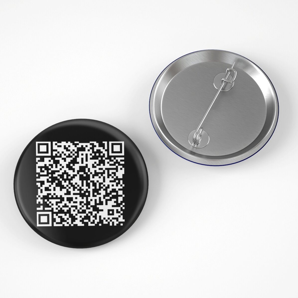 Personalisiertes Button mit QR-Code – Kontakt hinzufügen