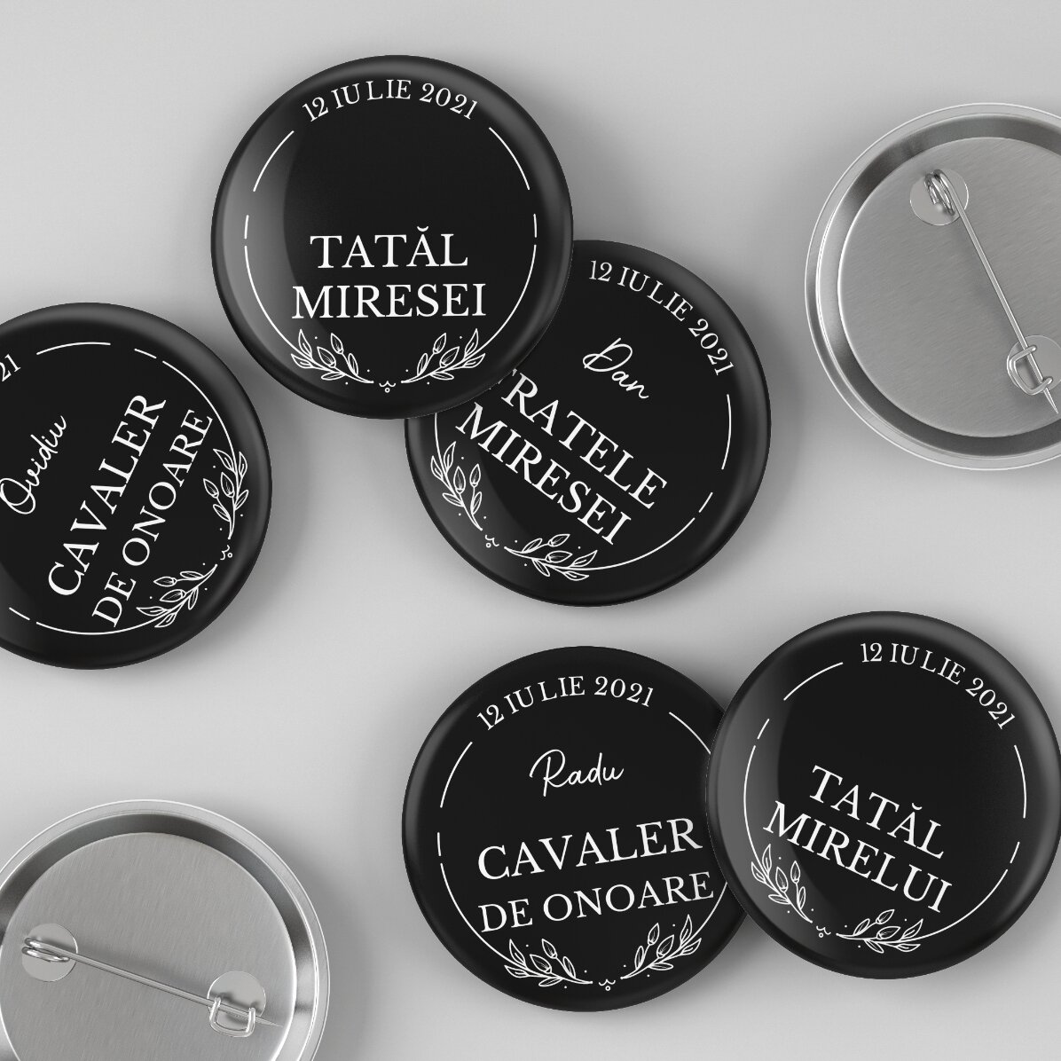 Personalisiertes Button mit Text – Groom