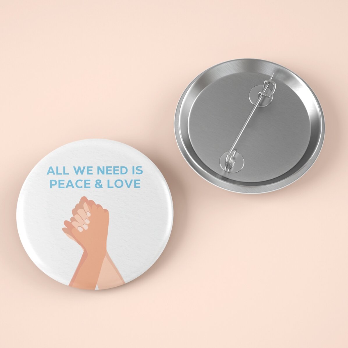 Personalisiertes Button mit Text – Together