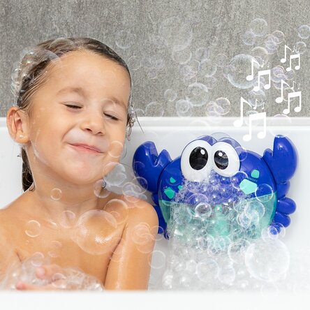 Badespielzeug – musikalische Krabbe mit Seifenblasen-Spender