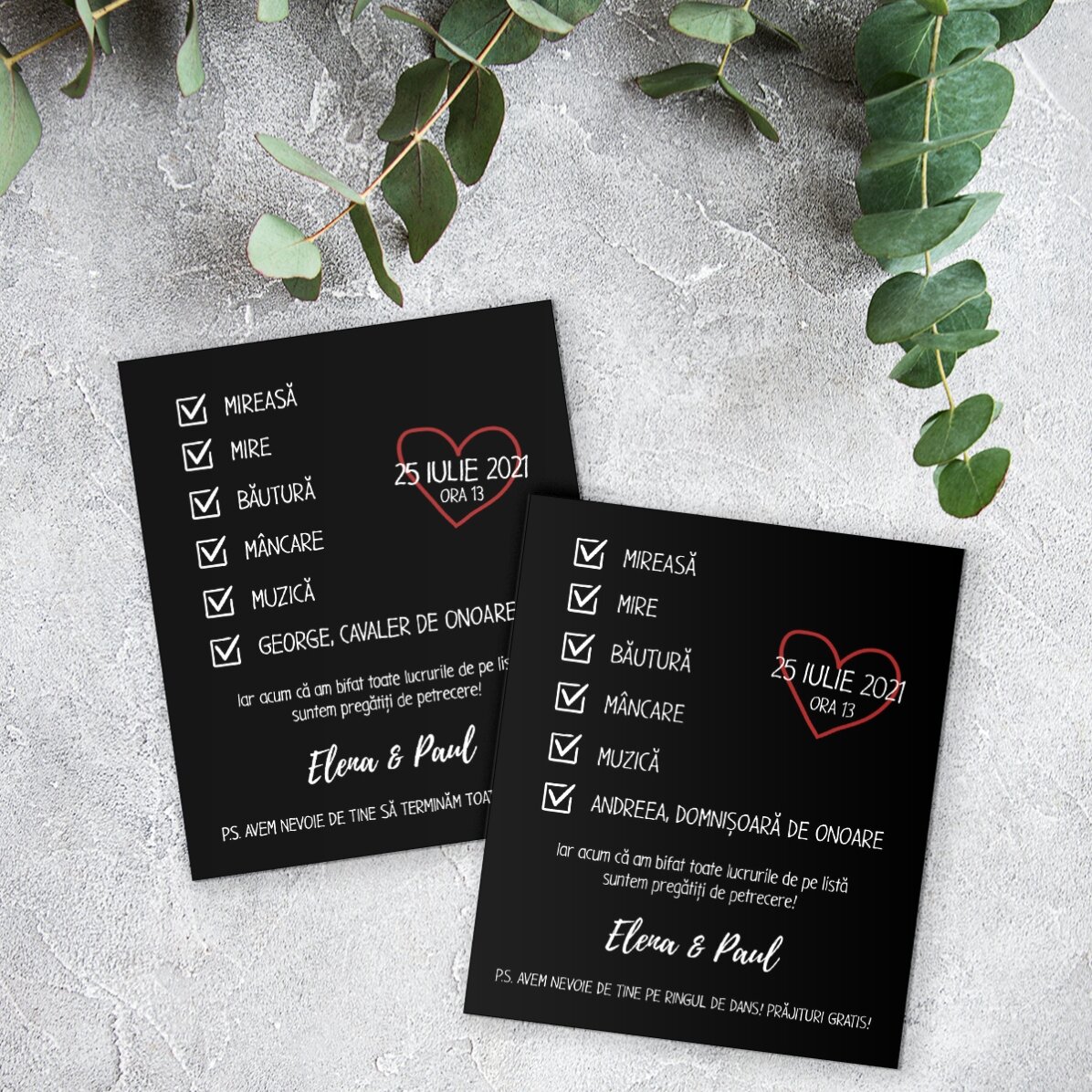 Individuell gestalteter Magnet 10 x 12 cm mit Text – Einladung