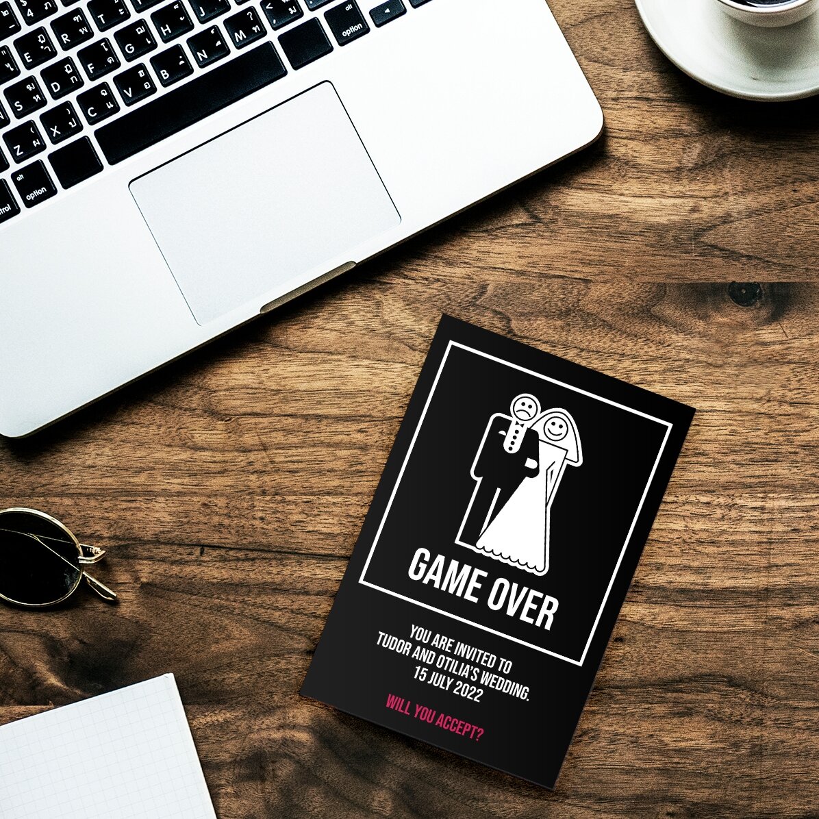 Individuell gestalteter Magnet 10 x 15 cm – Game over