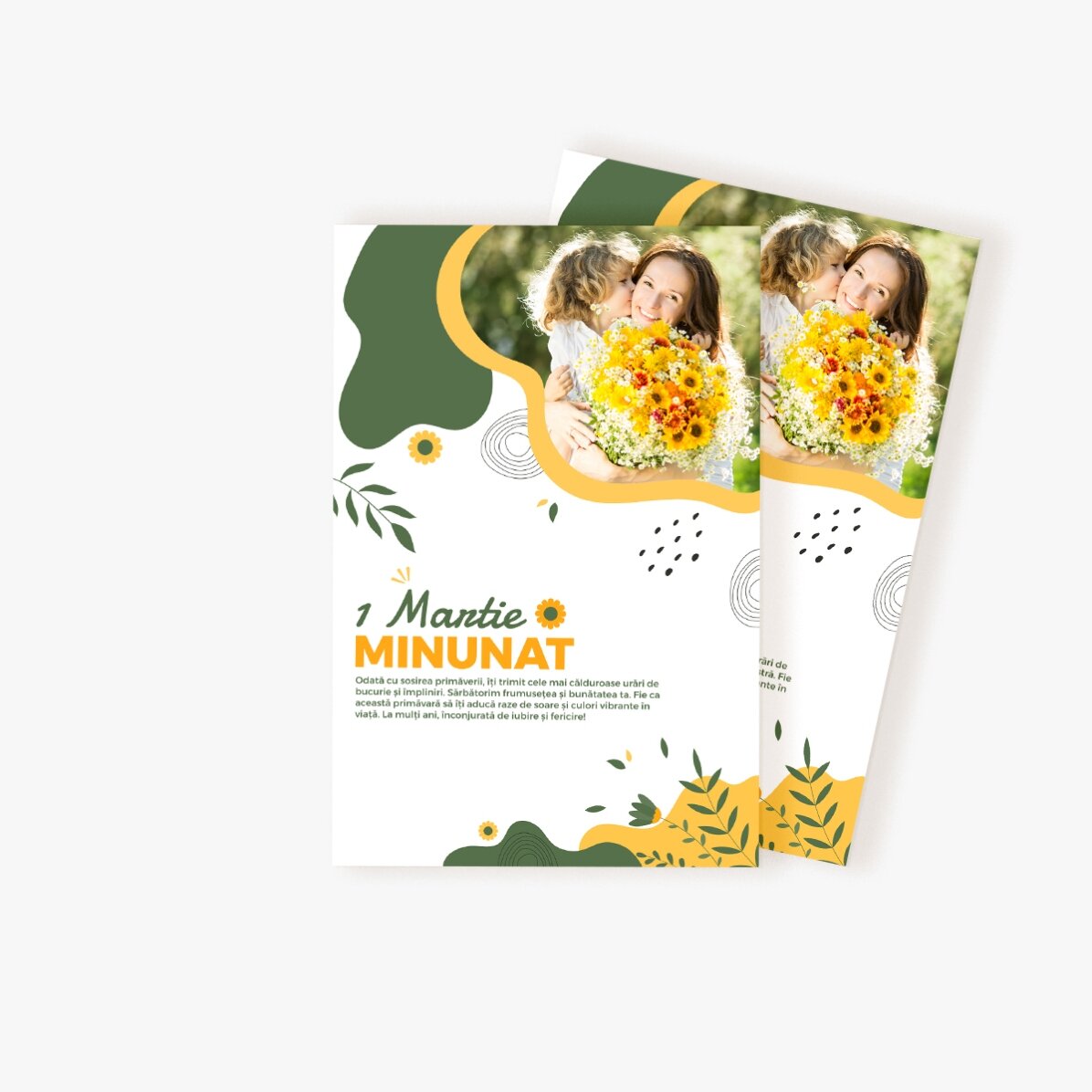 Individuell gestalteter Magnet 10 x 15 mit Foto und Text – Hello Spring