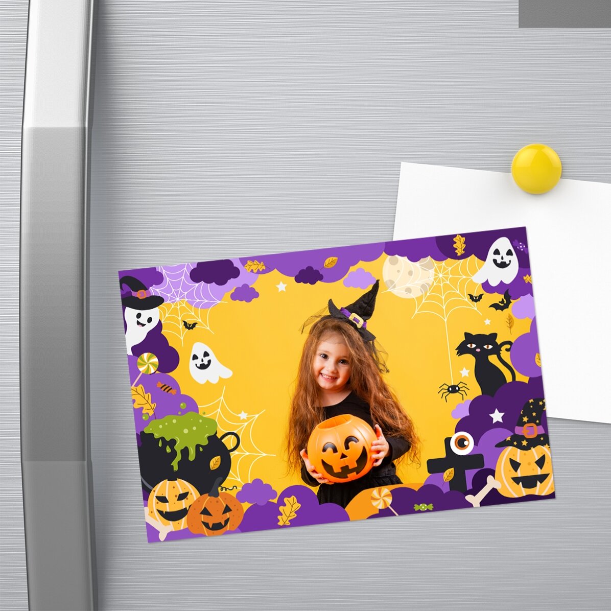 Individuell gestalteter Magnet 15 x 10 cm mit Foto – Halloween