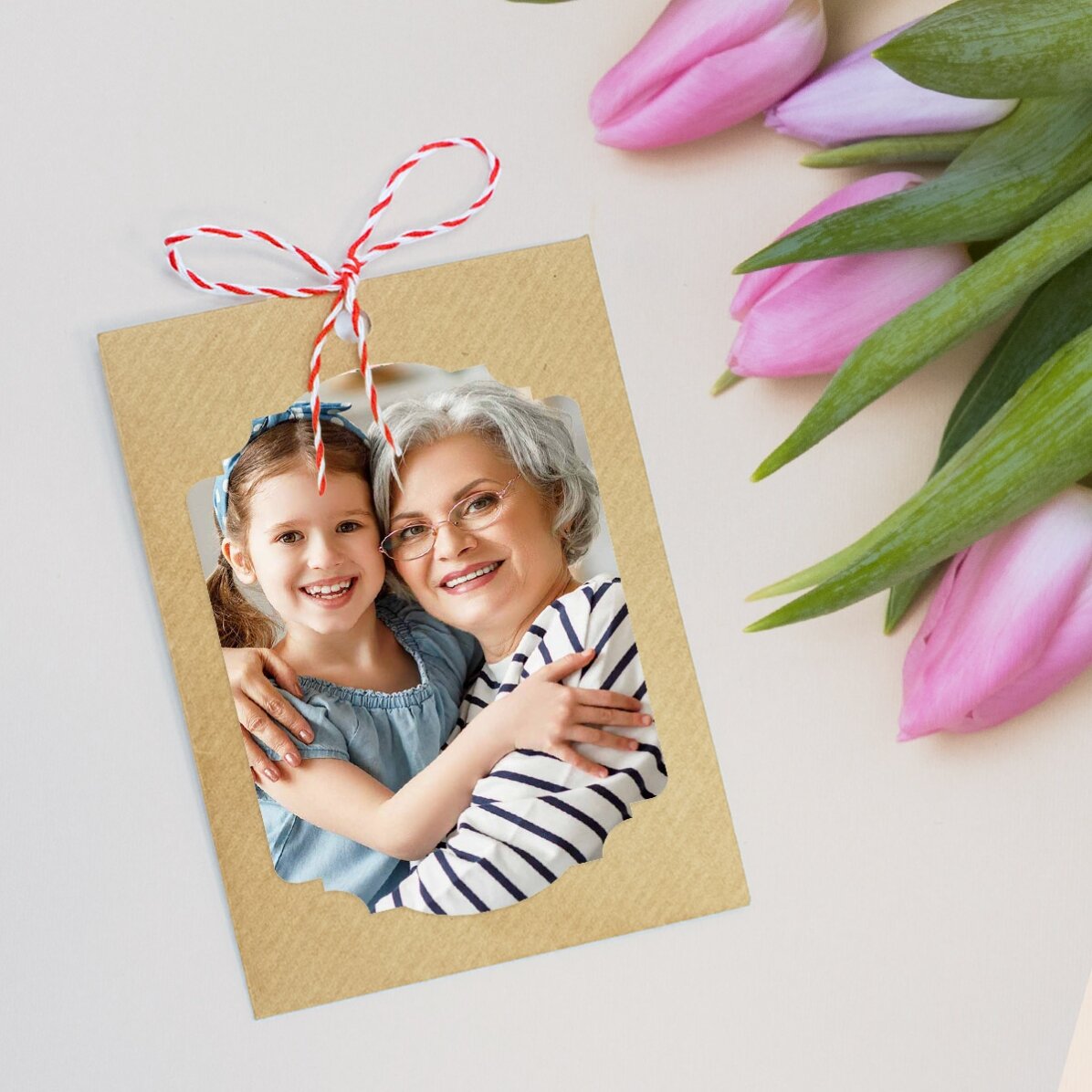 Personalisierter Martisor zum Einpflanzen mit einem Foto