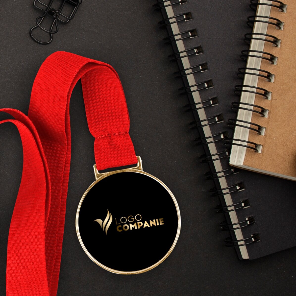 Personalisierte Medaille mit Logo