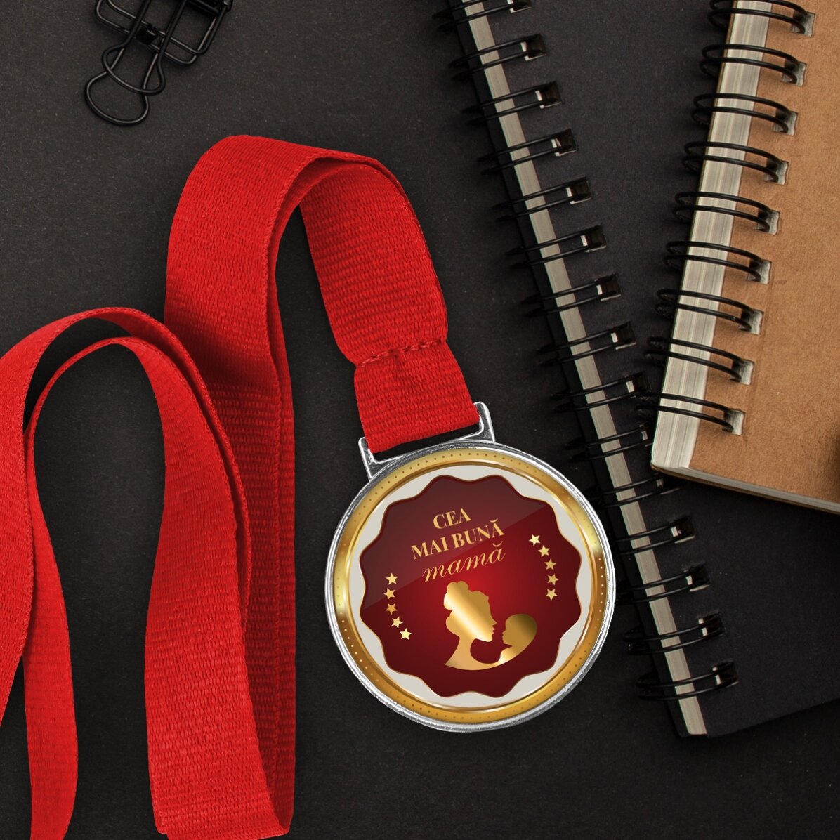 Personalisierte Medaille mit Text – Die beste Mutter