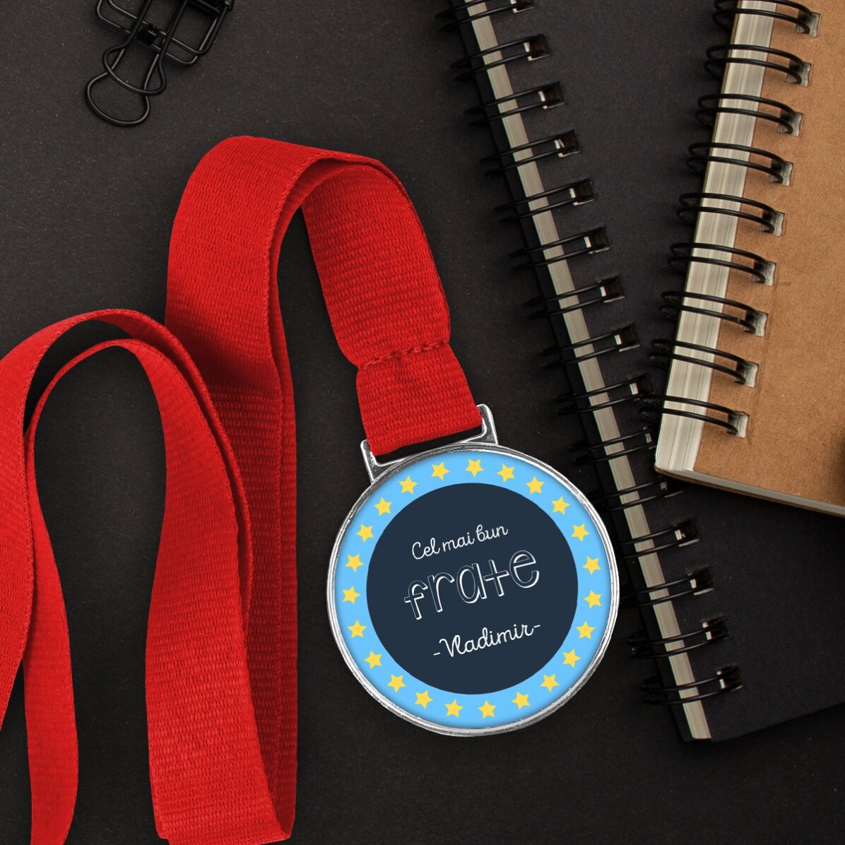 Personalisierte Medaille mit Text – Die beste