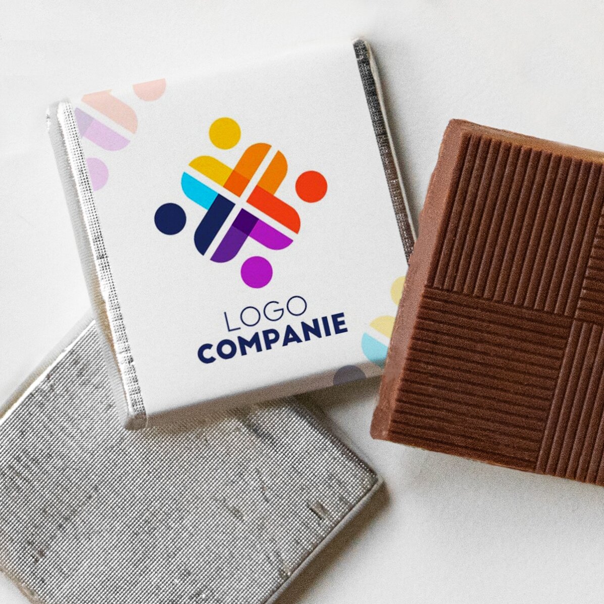 Personalisierte Mini-Schokolade mit deinem Motiv