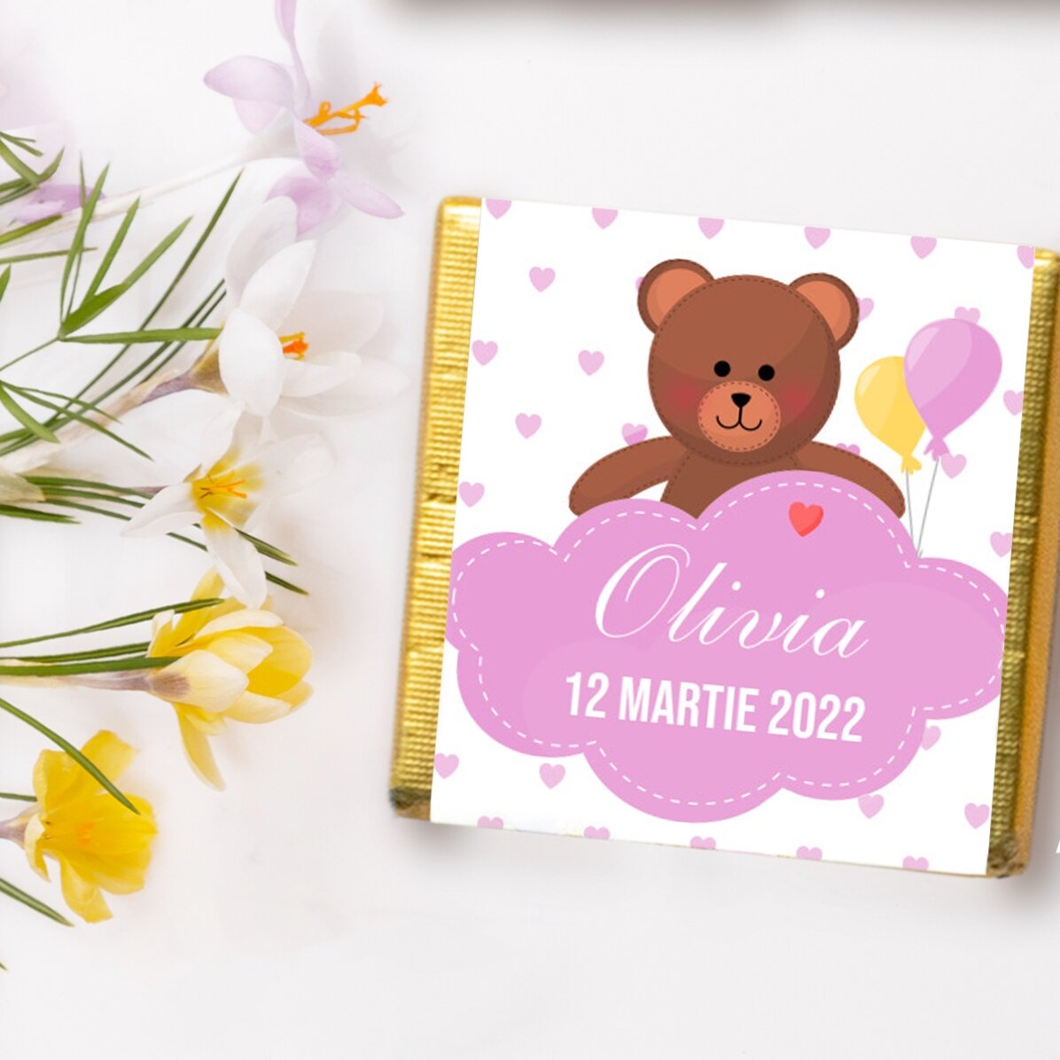 Personalisierte Mini-Praline – Taufgeschenk