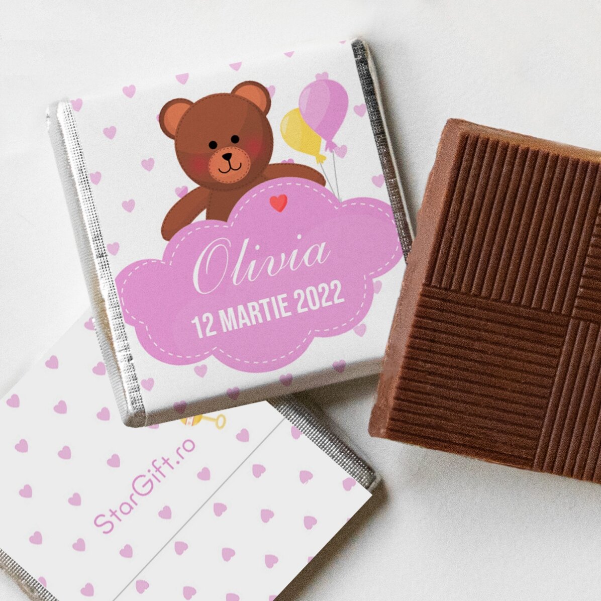 Personalisierte Mini-Praline – Taufgeschenk
