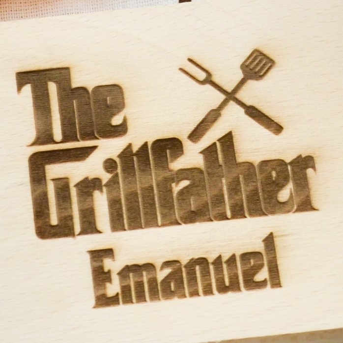 Individuell gestaltetes Mini-Schneidebrett – The Grillfather