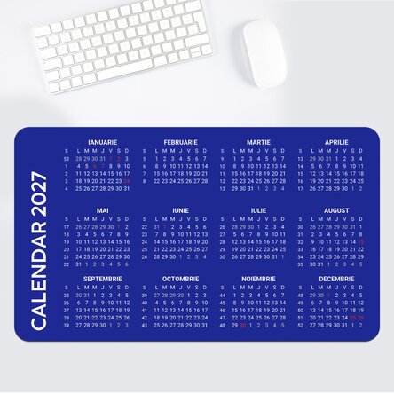 Individuell gestaltetes XXL-Mauspad mit Kalender
