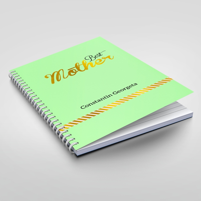 Personalisiertes Notizbuch – Best Mother, Grün