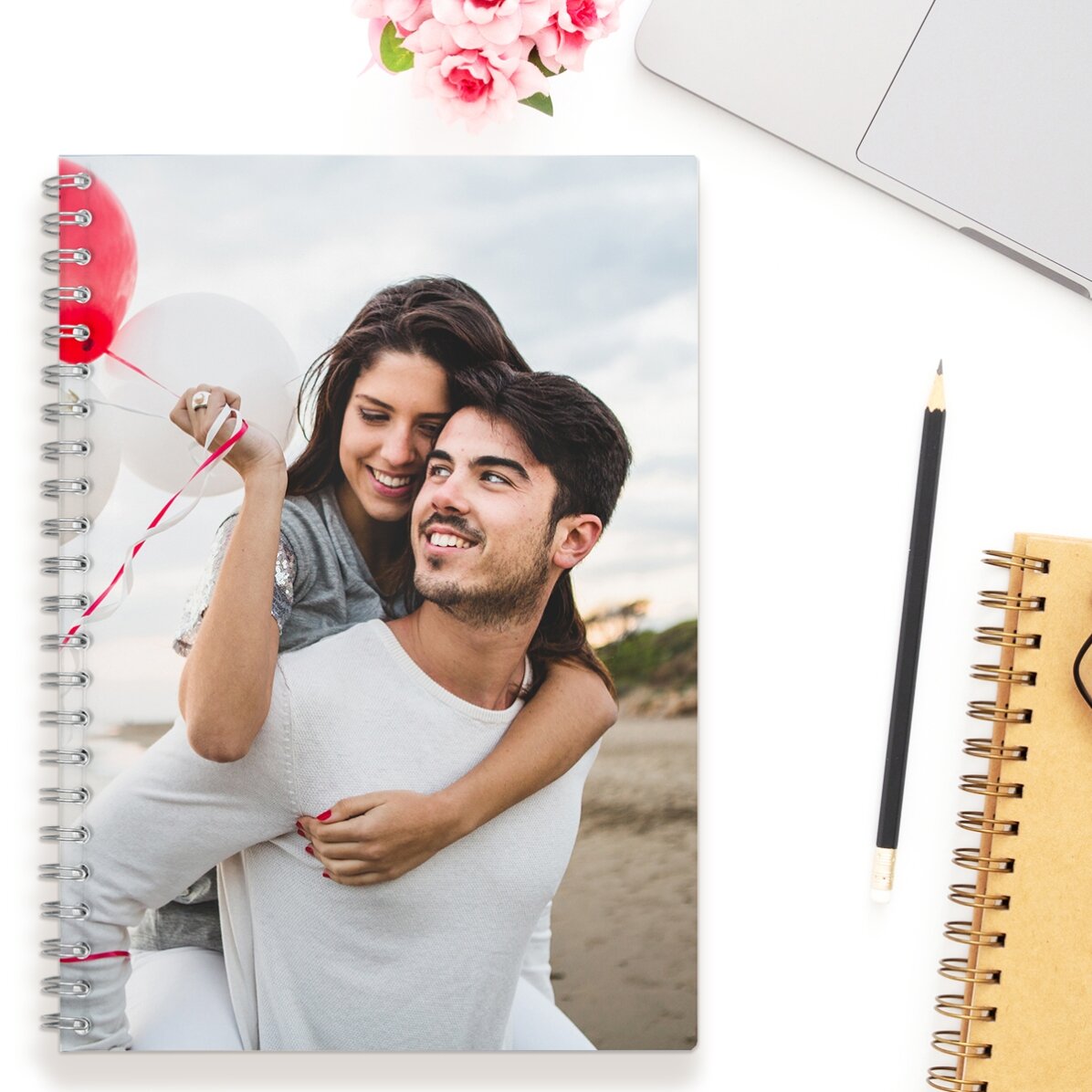 Personalisiertes Notizbuch mit einem Foto