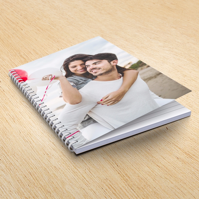 Personalisiertes Notizbuch mit einem Foto